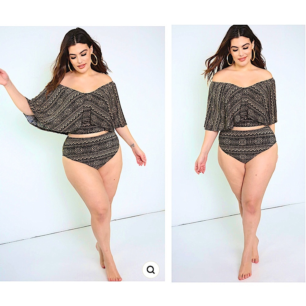 REBDOLLS "SHADOWS" SWIMSUIT: Top 2X - Bottom 1X
